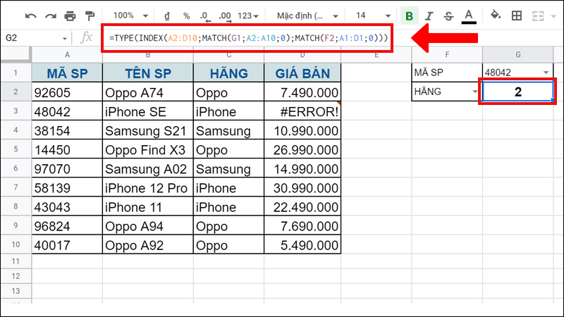 Lọc dữ liệu theo định dạng chữ